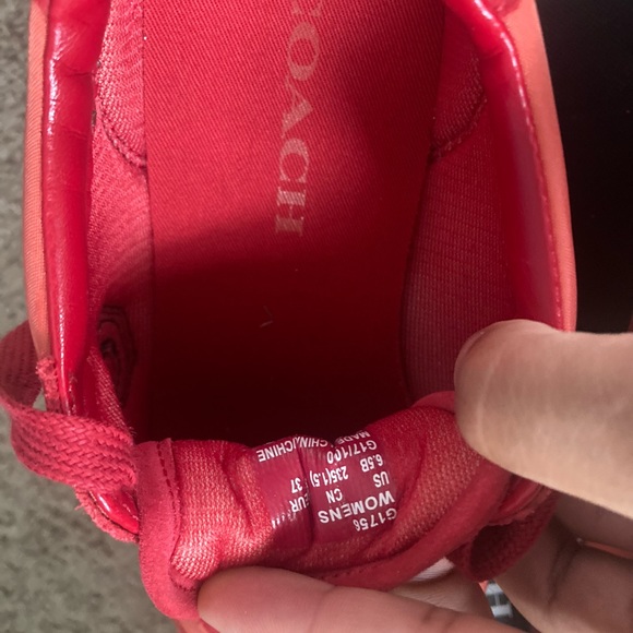 Women size 6.5 COACH sneakers - Picture 4 of 6